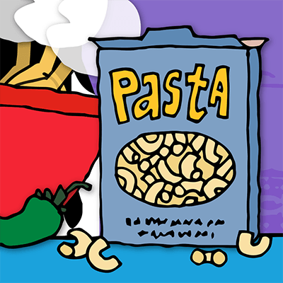 A box of pasta