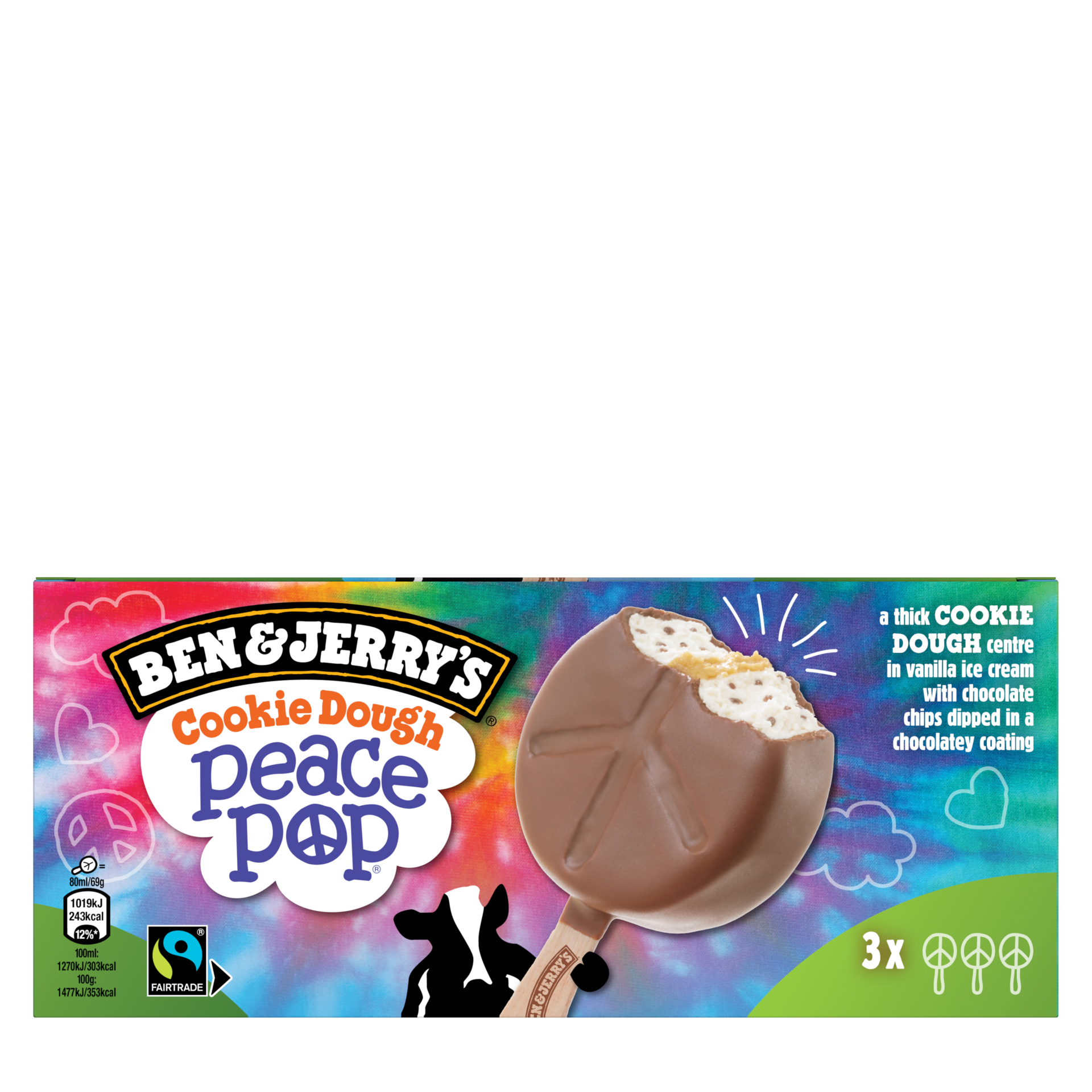 Peace Pop Original Ice Cream Ice Cream Bar Multipack