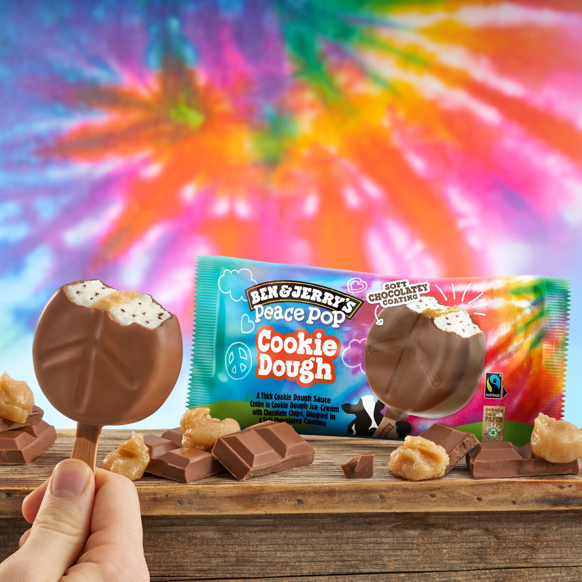 Cookie Dough Peace Pop Jaatelo - Bar 1 / 1