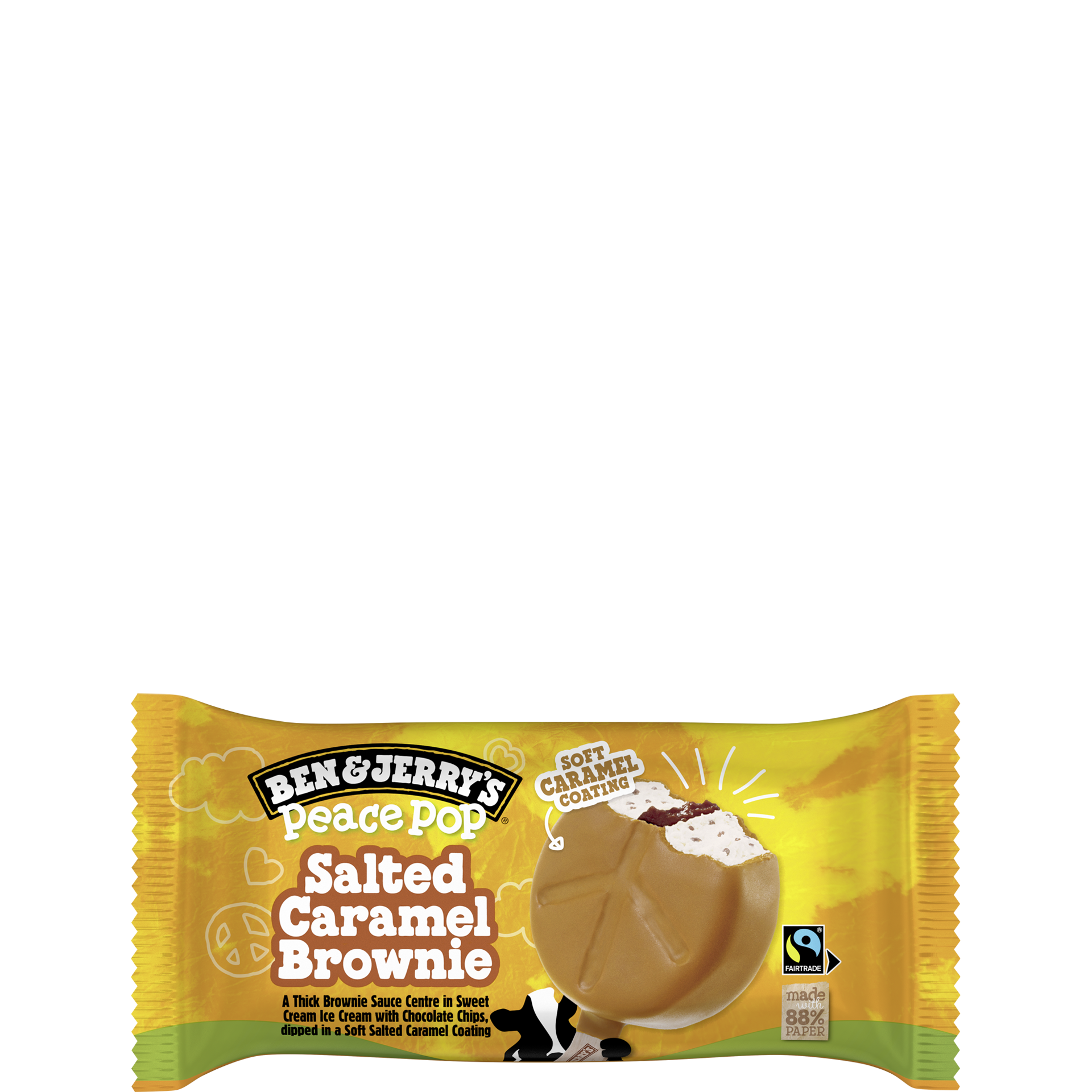 Salted Caramel Brownie Peace Pop Original Ice Cream Uutuudet
