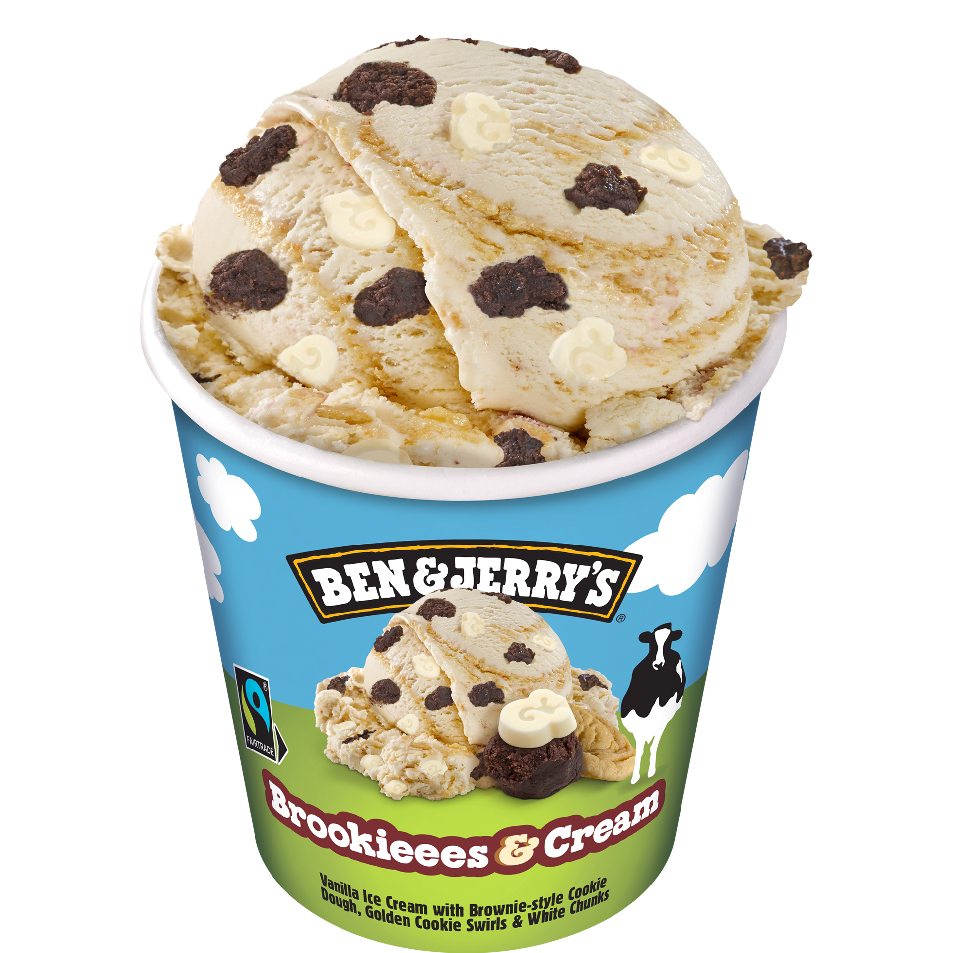 Brookieees & Cream Original Ice Cream Dessert Ice cream