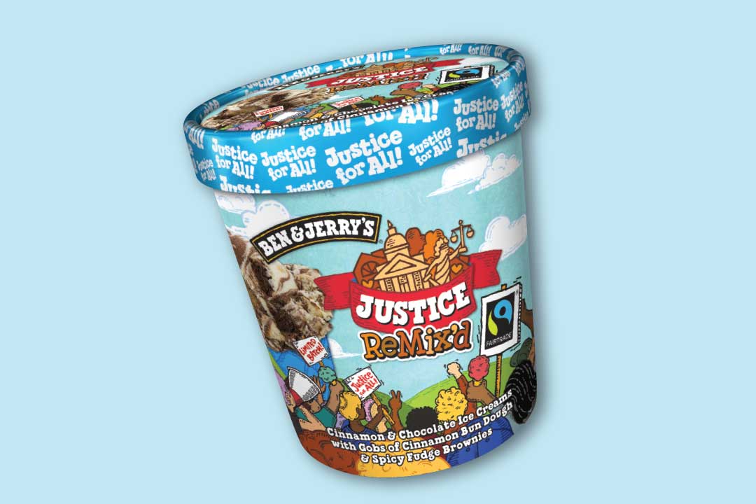 Justice ReMix'd -jäätelöpakkaus