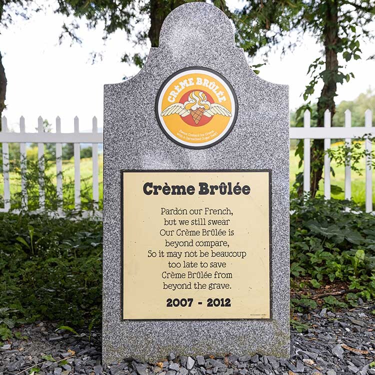 Creme Brulee tombstone