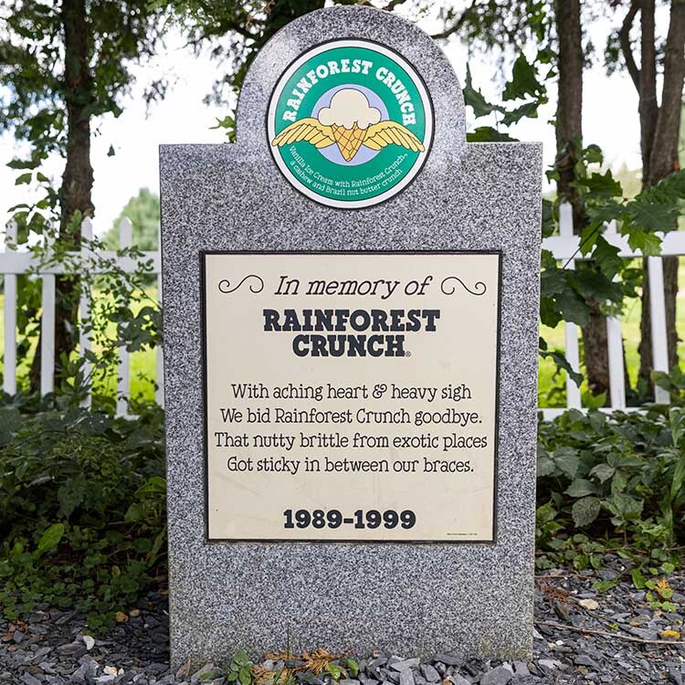 Rainforest Crunch tombstone