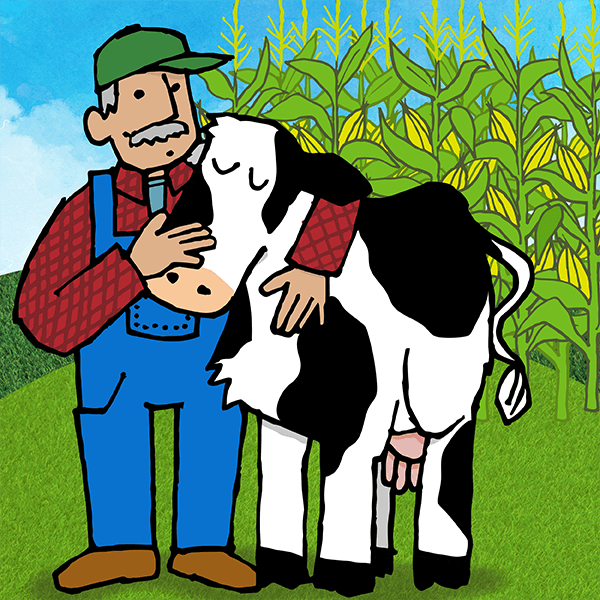 Elvyttävä maatalous ja eläinten hyvinvointi -kuvake